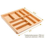 Wkład do szuflady 500 mm GTV CUSTOMI BIS B 60-100 cm - Meblownia.pl