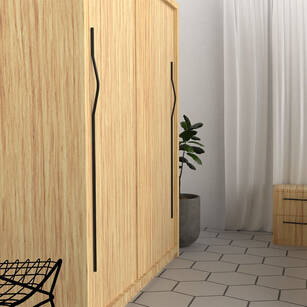 Uchwyt meblowy NOMET APRO C-5769 1135A/352 mm P61 czarny mat asymetryczny