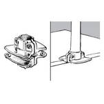 Uchwyt do półek podwójny SHOPLINE TR596 chrom - Meblownia.pl