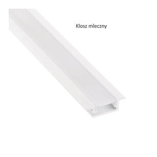 Profil LED DESIGN LIGHT INLINE MINI XL 2m biały + klosz mleczny
