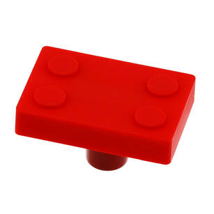 Gałka meblowa dziecięca GTV BLOCK czerwony klocek