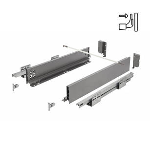 Szuflada GTV AXISPRO PUSH L-450 niska H-84 antracyt