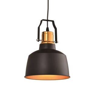 Lampa wisząca GTV MONROE loftowa czarna "reflektor"