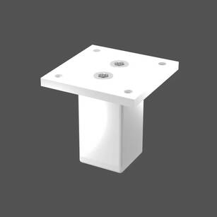 Nóżka meblowa FEST 60 mm 30x30 biała regulowana