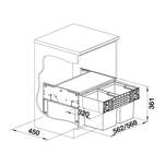 Sortownik na śmieci BLANCO SELECT II Compact 60/2 - Meblownia.pl