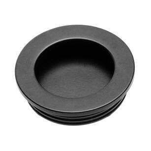 Uchwyt meblowy wpuszczany GTV B224 okrągły czarny 