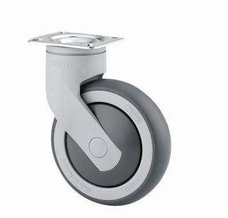 Kółko meblowe obrotowe TENTE fi 100 mm 100kg szare