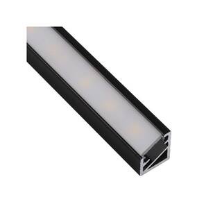 Profil LED DESIGN LIGHT TRILINE MINI 2m czarny + klosz mleczny