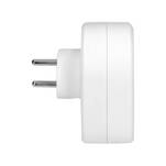 Rozgałęziacz trójkątny ORNO 3x2P+Z biały OR-AE-13178 - Meblownia.pl