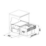 Sortownik na śmieci BLANCO SELECT II XL 60/3 - Meblownia.pl