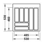 Wkład do szuflady 60 HAFELE PREMIUM antracyt perłowy (530x530 mm) - Meblownia.pl