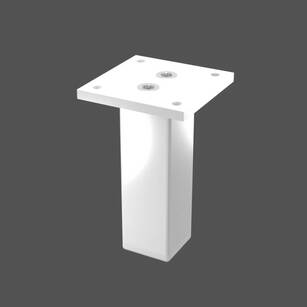 Nóżka meblowa FEST 100 mm 30x30 biała regulowana