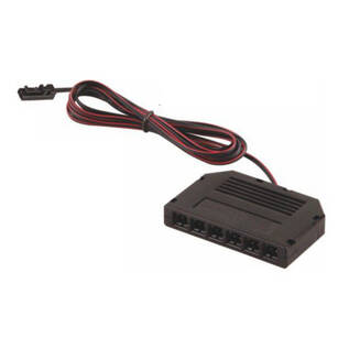 Rozdzielacz 6 pkt. DESIGN LIGHT z wtyczką mini