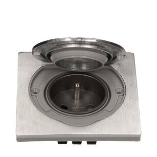 Hermetyczne gniazdo elektryczne ORNO IP55 inox OR-AE-1397