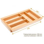 Wkład do szuflady 500 mm GTV CUSTOMI BIS A 40-60 cm - Meblownia.pl