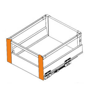 Złączka frontu wewnętrznego GTV MODERN BOX PRO wysoka antracyt (L+P) PB-MBPRO-WEWMOCC