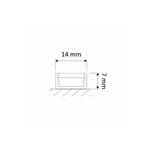  Zaślepka do profilu DESIGN LIGHT LINE MINI złota - Meblownia.pl