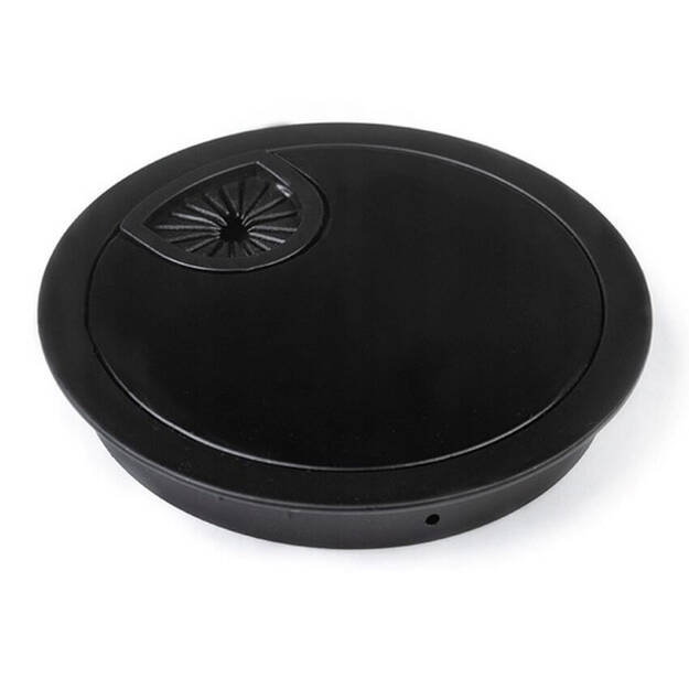 Przepust kablowy metalowy fi 80 czarny - Meblownia.pl