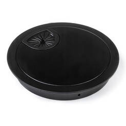 Przepust kablowy metalowy fi 80 czarny