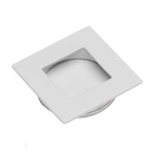 Uchwyt meblowy wpuszczany GTV B226 kwadratowy biały
