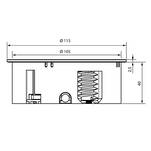   Gniazdo wpuszczane w blat BACHMANN TWIST 2x230V czarne - Meblownia.pl