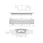  Profil aluminiowy do taśm LED GLAX 2m wpuszczany - czarny PA-GLAX-AL-20M - Meblownia.pl