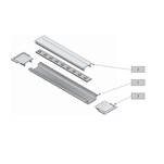  Profil aluminiowy do taśm LED GLAX 2m wpuszczany - czarny PA-GLAX-AL-20M - Meblownia.pl