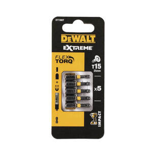 Końcówka udarowa DeWalt T15x25 - 5 szt. DT7380T-QZ