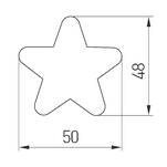 Gałka meblowa dziecięca GTV STAR niebieska gwiazda - Meblownia.pl