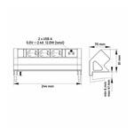 Przedłużacz nablatowy DESIGN LIGHT DESK BOX aluminium 3x230V + 2xUSB DESKBOX-ALU-3FR-U-2-01 - Meblownia.pl