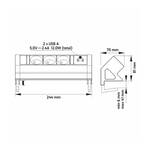 Przedłużacz nablatowy DESIGN LIGHT DESK BOX aluminium 3x230V + 2xUSB DESKBOX-ALU-3FR-U-2-01 - Meblownia.pl