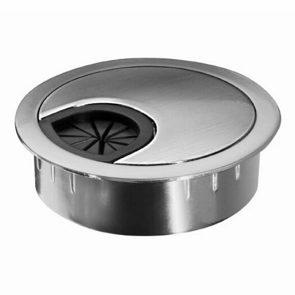 Przepust kablowy STRONG fi 60 metalowy aluminium - Meblownia.pl