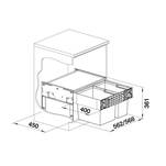 Sortownik na śmieci BLANCO SELECT II 60/2 526203 - Meblownia.pl