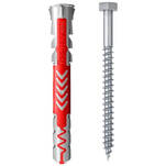 Kołek DUOPOWER Fischer 10x80 S z wkrętem - 10 sztuk (538247) - Meblownia.pl