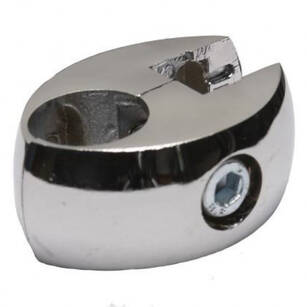 Złącze pojedyncze do płyt i szkła *25 SHOPLINE TR550 chrom