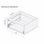   Szuflada HAFELE MATRIX S35 350 mm czarna (552.03.222) - Meblownia.pl