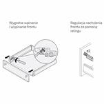  Szuflada HAFELE MATRIX S35 350 mm czarna (552.03.222) - Meblownia.pl