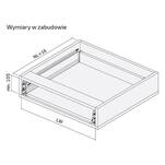   Szuflada HAFELE MATRIX S35 350 mm czarna (552.03.222) - Meblownia.pl