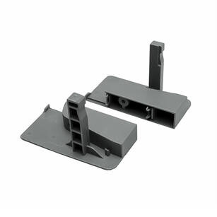 Złączka frontu wewnętrznego GTV niska szara L+P