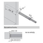 BLUM 956A1004 TIP-ON do drzwi bezuchwytowych - długi - meblownia.pl