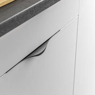 Uchwyt meblowy krawędziowy GTV PICADO C-256/296 mm czarny UA-PICADO-256-296-20M