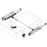 Prowadnica BLUM MOVENTO TIP-ON 450 mm L+P 40kg 760H4500T - Meblownia.pl