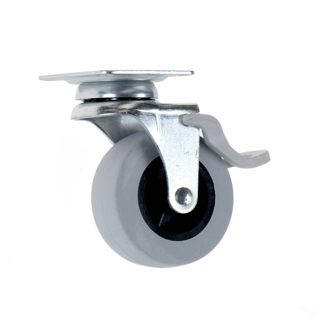 Kółko meblowe obrotowe fi 50 z hamulcem - Meblownia.pl