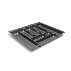 Wkład do szuflady 60 POLI COMFORT metalik (515x465 mm)