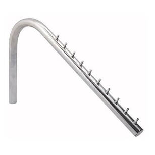 Wieszak z uchwytem zagiętym SHOPLINE TR537-A chrom                          