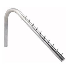 Wieszak z uchwytem zagiętym SHOPLINE TR537-A chrom                          