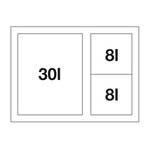 Sortownik na śmieci BLANCO SELECT II Orga XL 60/3 - Meblownia.pl