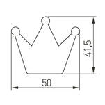 Gałka meblowa dziecięca GTV CROWN różowa korona - Meblownia.pl