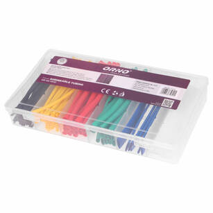 Zestaw koszulek termokurczliwych -100 szt. wielokolorowe OR-AE-13141