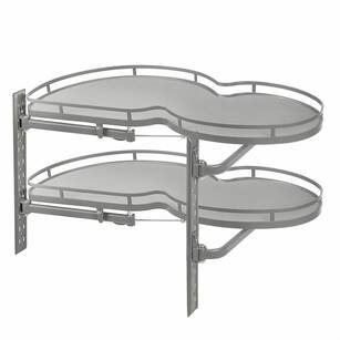 Kosz narożny "nerka" 900 mm antracyt - prawostronny MVM-900PR-ANTRACITE - płaski reling